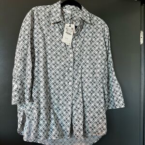 Zara Long Linen Shirt